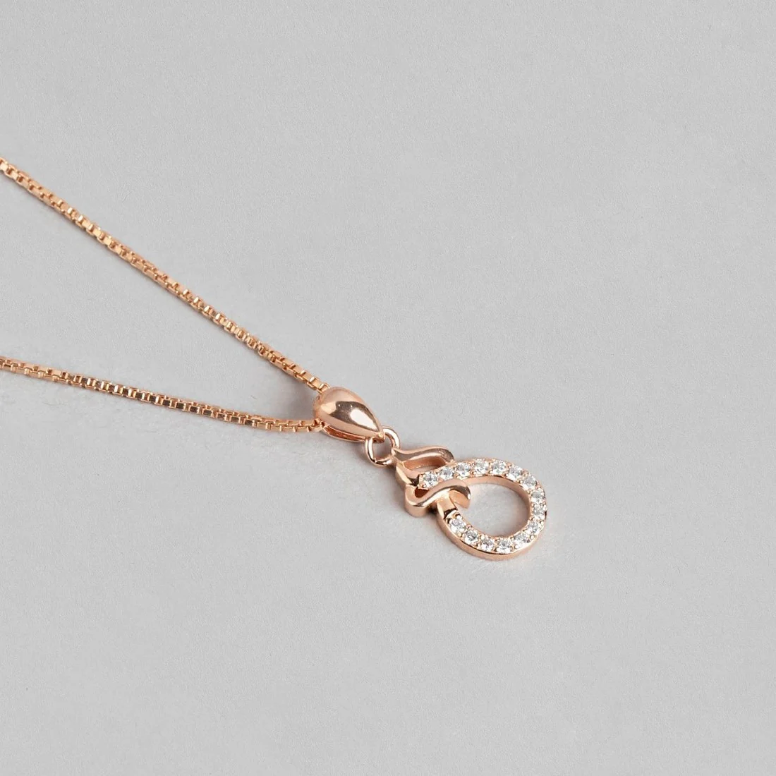 Radiant Rose Gold Elegance 925 Sterling Silver Women's Jewelry Set - Image 7