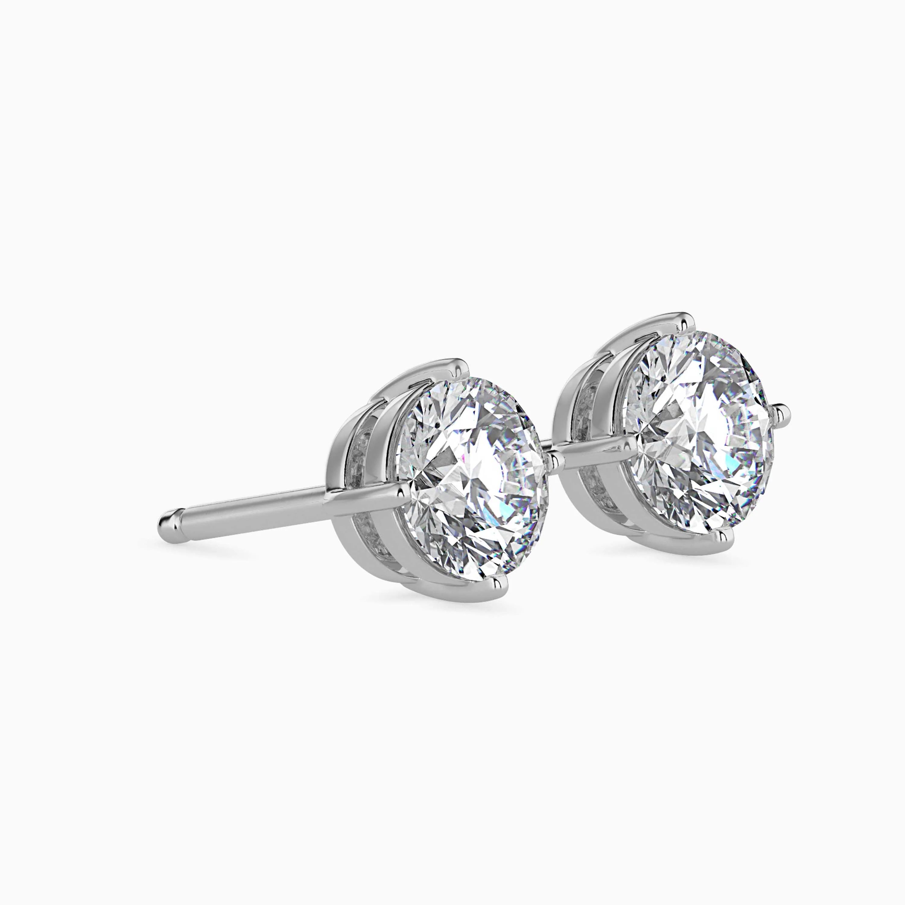 1.5 CT Solitaire Gold Lab-Grown Diamond Earrings - Image 11