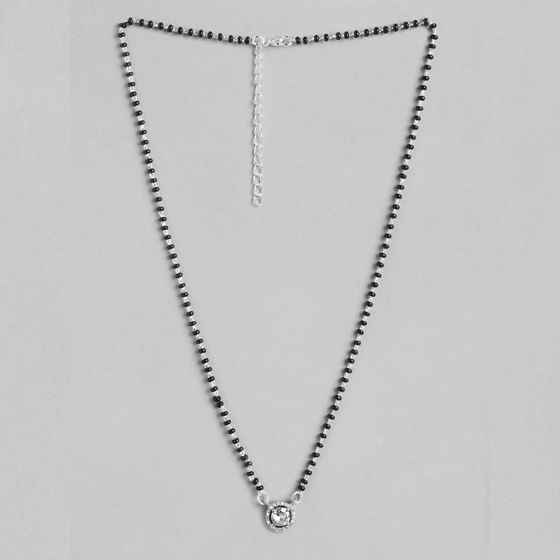 Radiant Union 925 Sterling Silver Rhodium-Plated Mangalsutra - Image 5