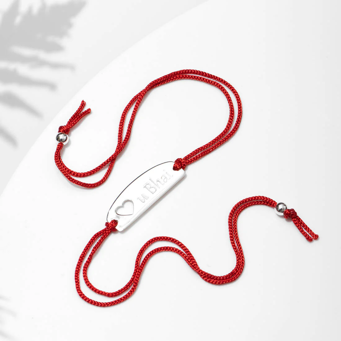 Rakhi Special 925 Sterling Silver Love U Bhai Rakhi - Image 3