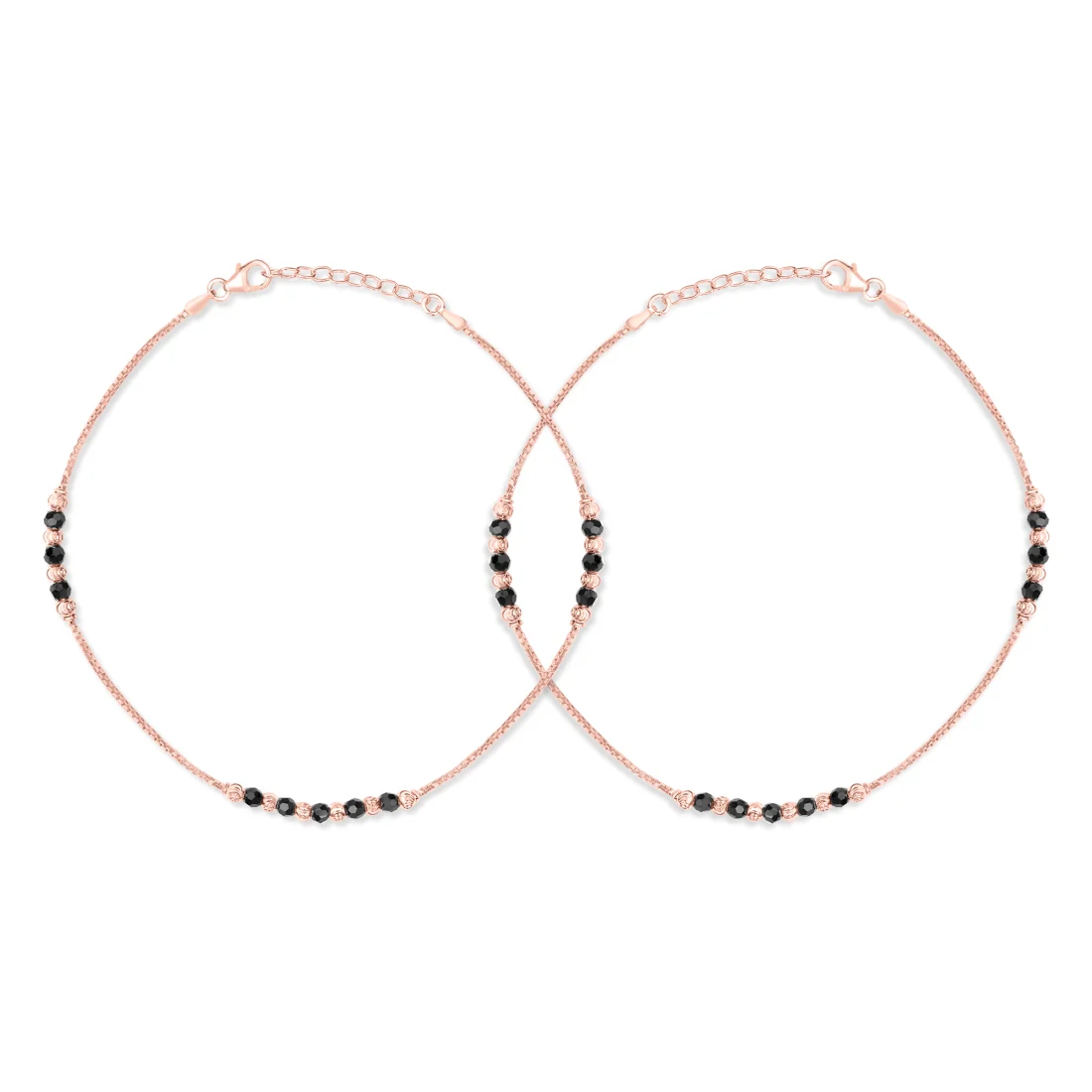 Chic 925 Sterling Silver Rhodium Plated Box Chain Anklet - Image 8