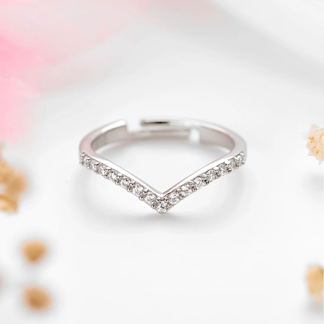 Regal Crown-shine CZ 925 Sterling Silver Women's Ring (Adjustable) - Image 2