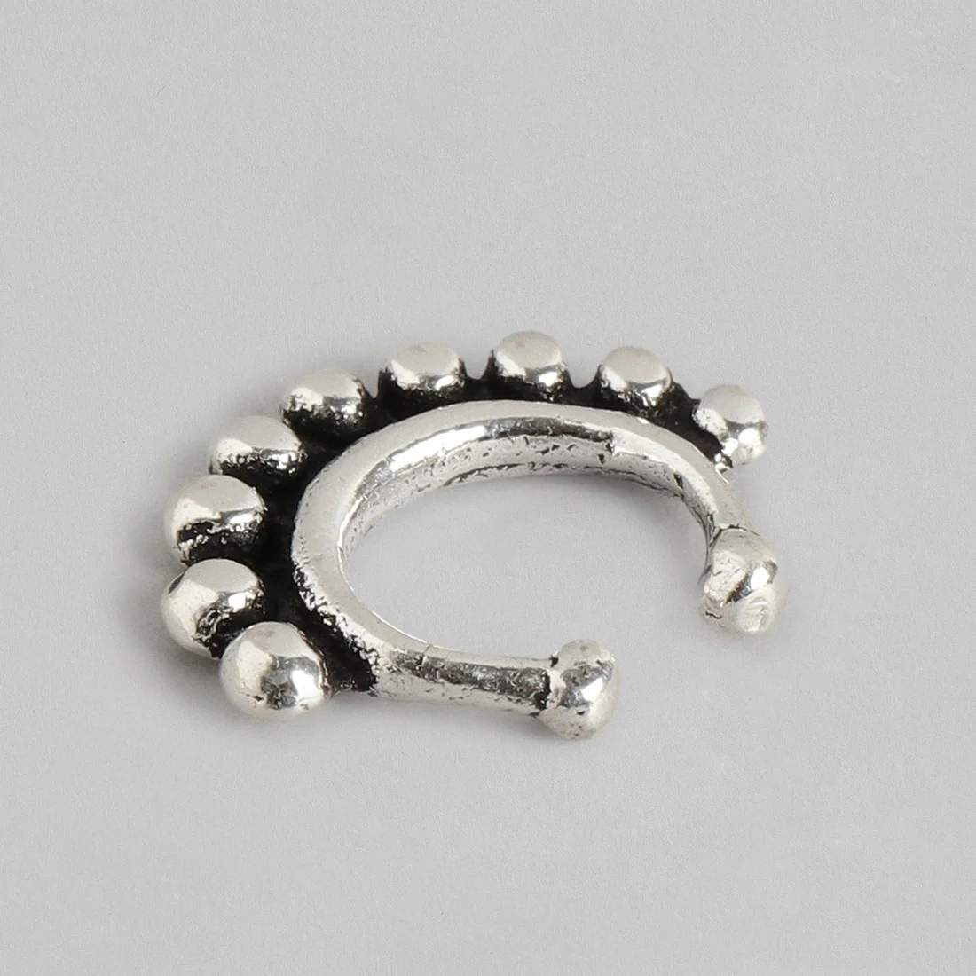 Rhodium Plated 925 Sterling Silver Septum Rings - Image 4
