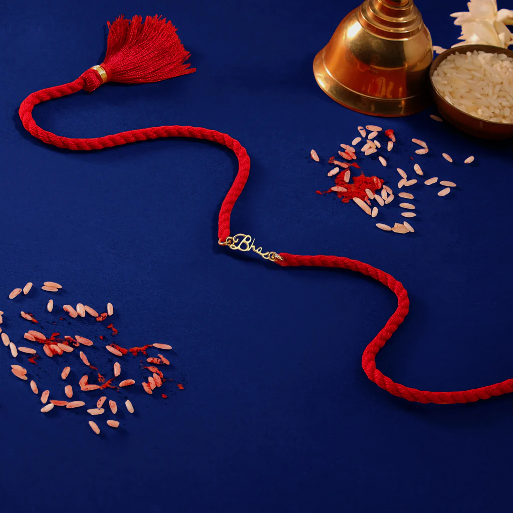 Blessed Bhai Gold-Plated 925 Sterling Silver Rakhi - Image 6