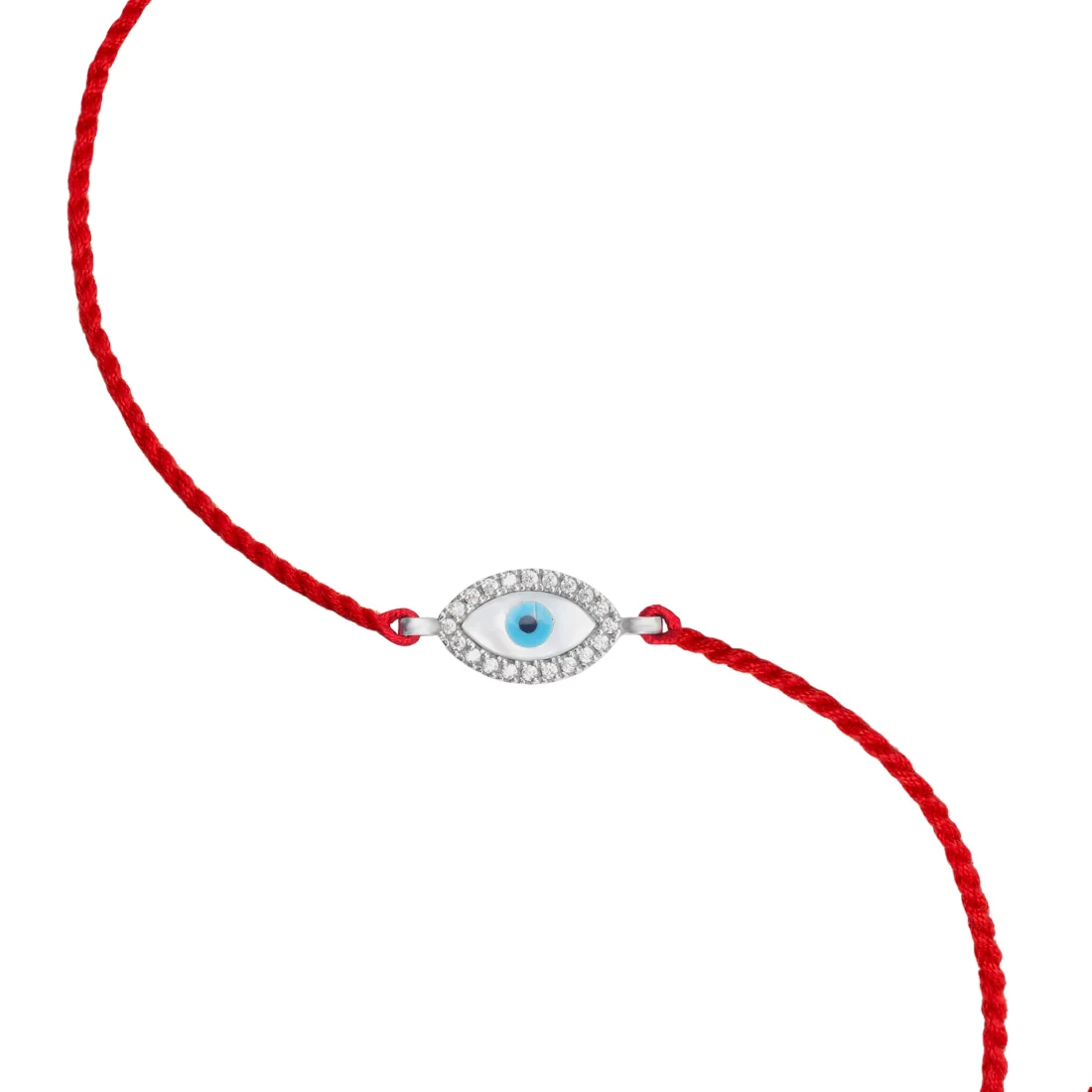 Symbolic Protection With Cz Rhodium-Plated Sterling Silver Thread Rakhi For Him - Image 5