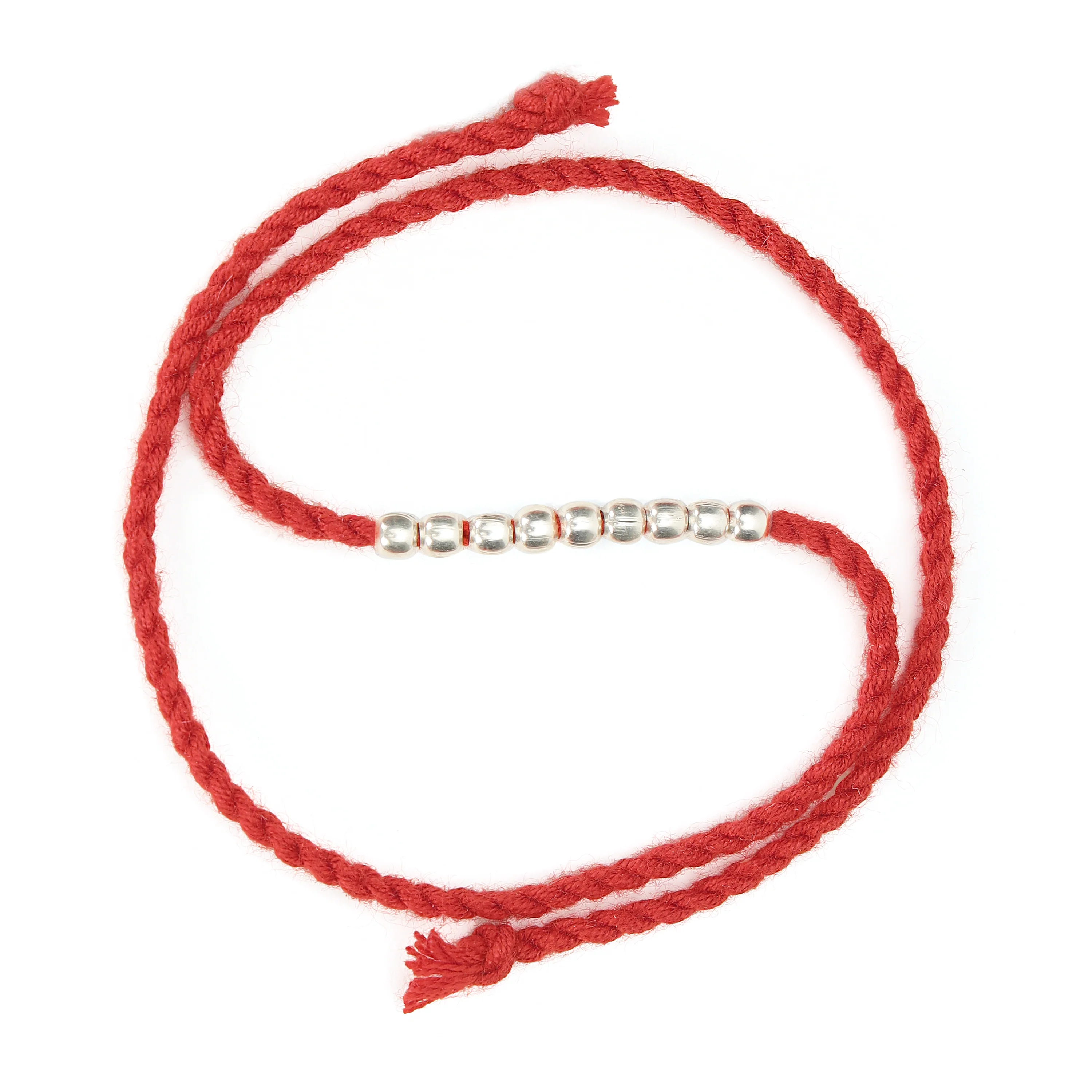 Timeless & Bead Rhodium-Plated 925 Silver Bhai-Bhabhi Rakhi Combo - Image 5