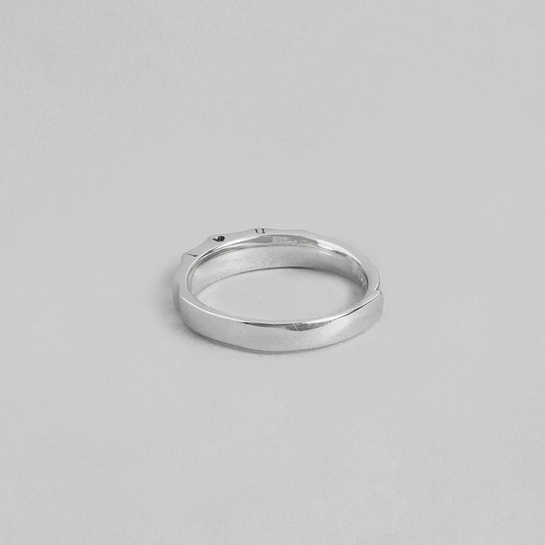 Elegant Band Rhodium Plated 925 Sterling Silver Women Ring (Adjustable) - Image 7