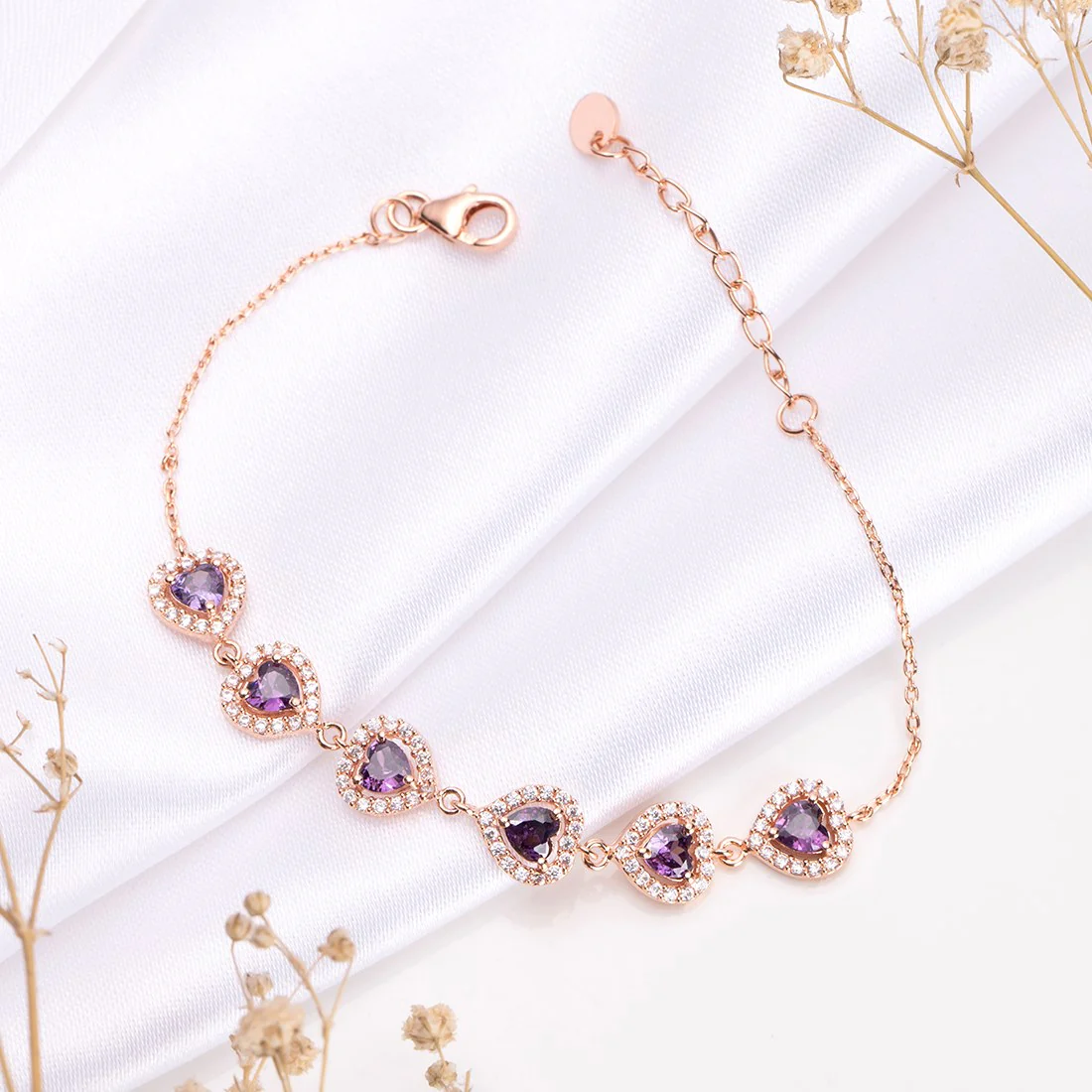 Romantic Reverie Rose Gold-Enchanted 925 Sterling Silver Bracelet