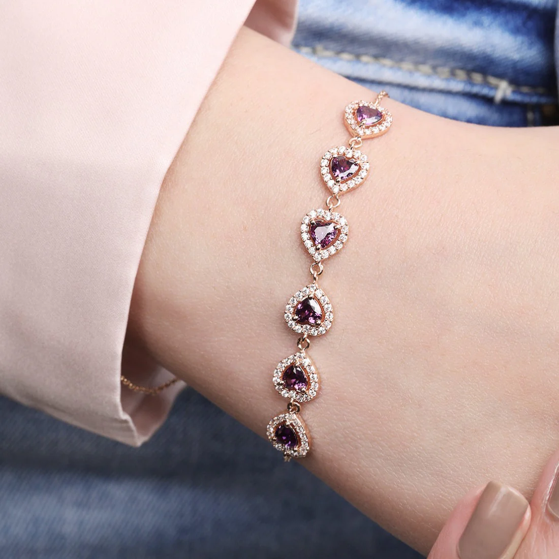 Romantic Reverie Rose Gold-Enchanted 925 Sterling Silver Bracelet - Image 2