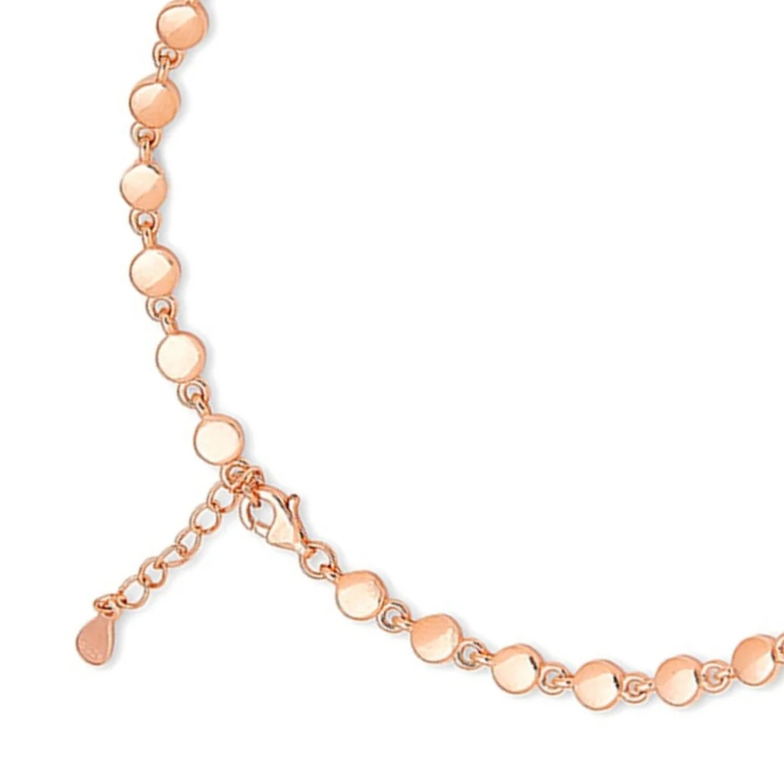 Romantic Heart Rose Gold-Plated 925 Sterling Silver Anklet - Image 8