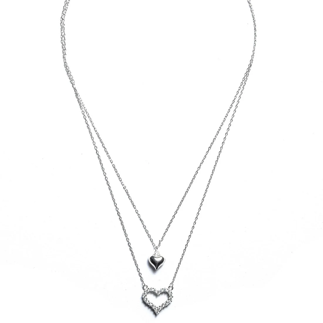 Romantic Heart 925 Silver Necklace - Image 4
