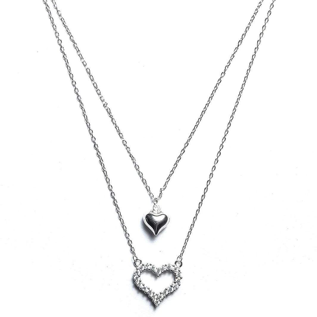 Romantic Heart 925 Silver Necklace - Image 5