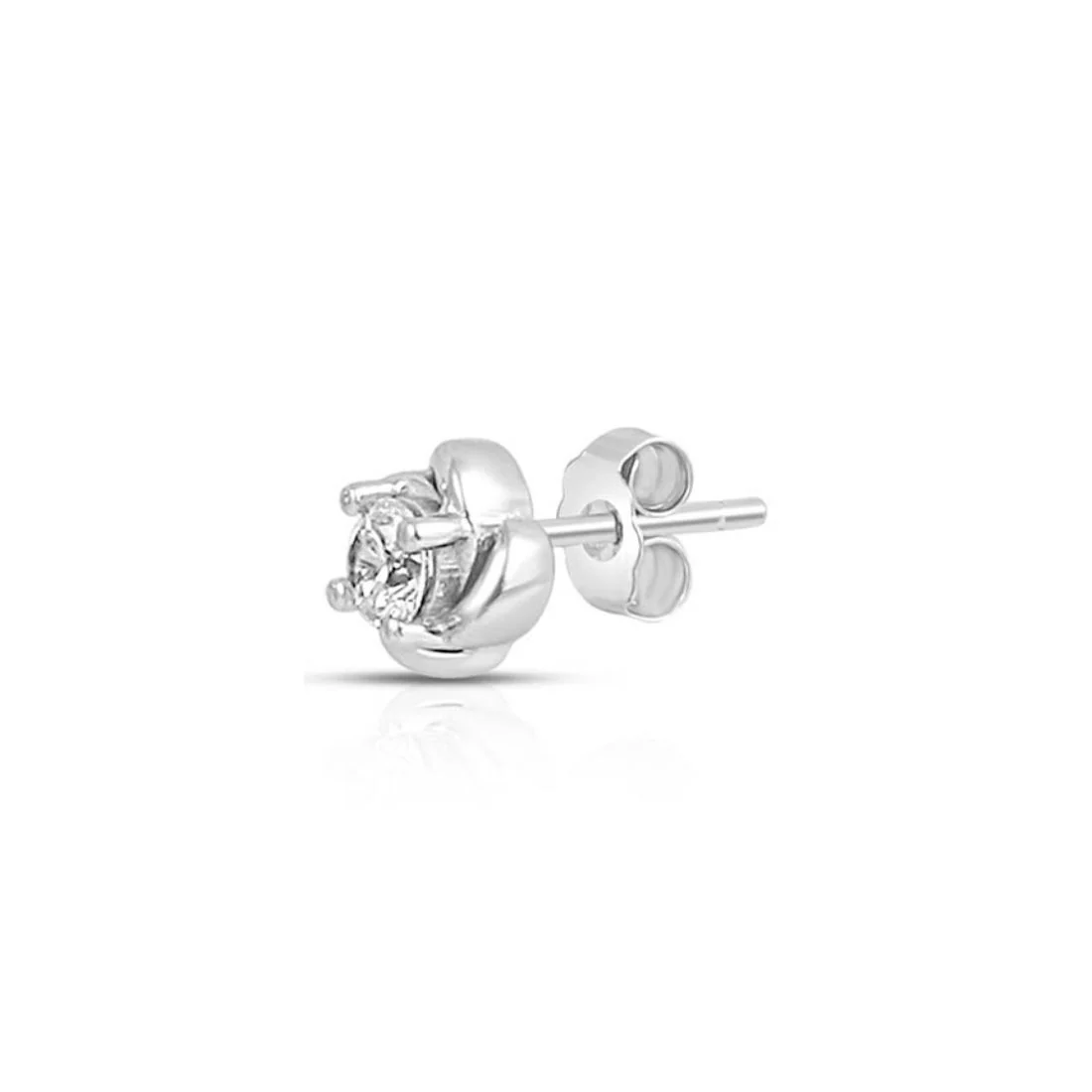 Rose Essence Rhodium Plated 925 Sterling Silver Earrings - Image 5