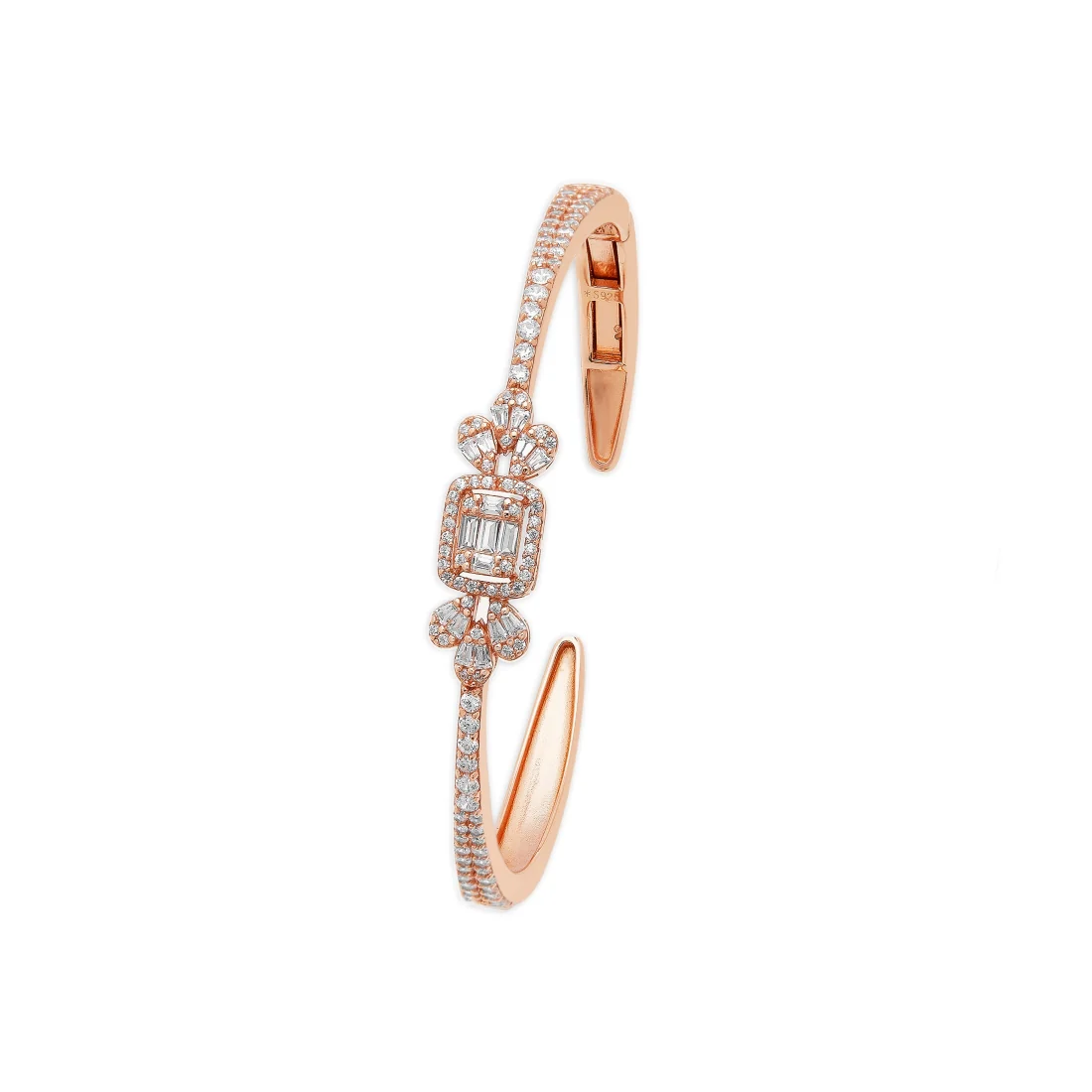 Rose Garden Blossom 925 Sterling Silver Flower Bracelet - Image 9