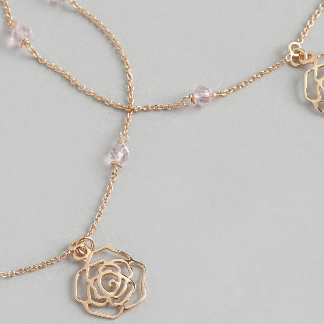 Rose Garden Delight 925 Sterling Silver Anklet with Cubic Zirconia - Image 5