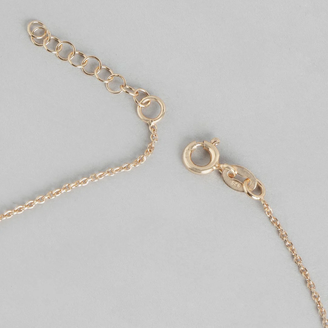 Rose Garden Delight 925 Sterling Silver Anklet with Cubic Zirconia - Image 6