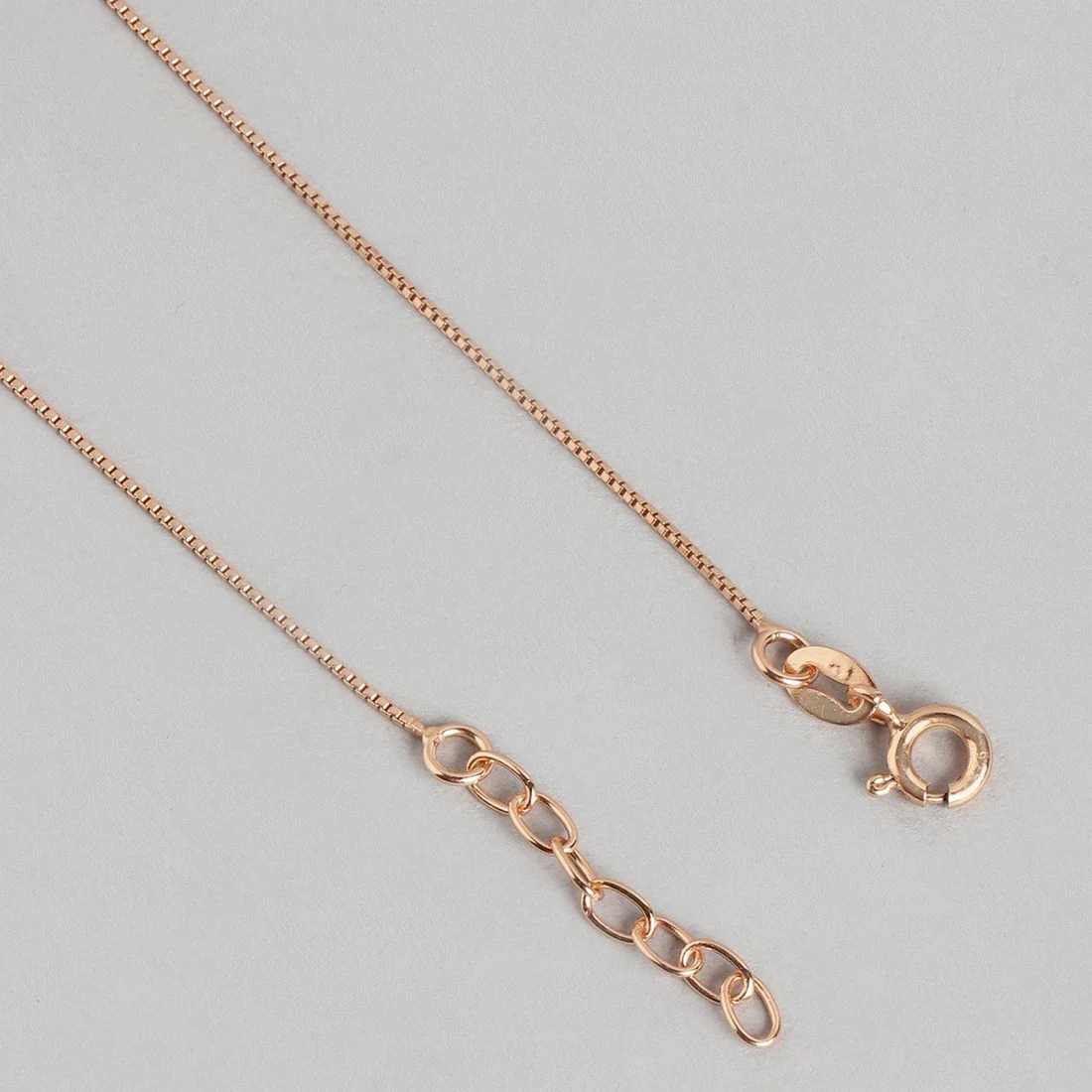 Rose Gold Plated 925 Sterling Silver Drop Chained Anklet - Image 14