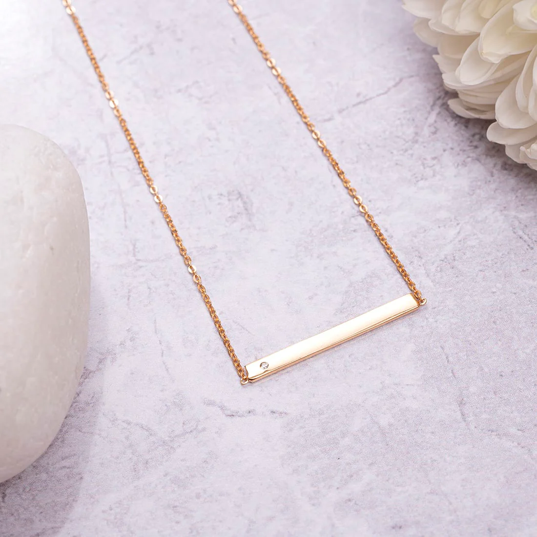Rose Gold Plated 925 Sterling Silver Necklace