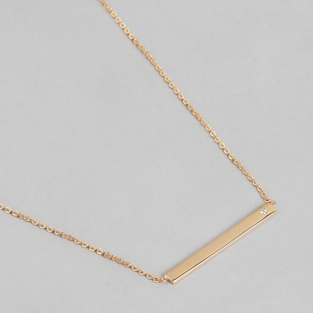 Rose Gold Plated 925 Sterling Silver Necklace - Image 4