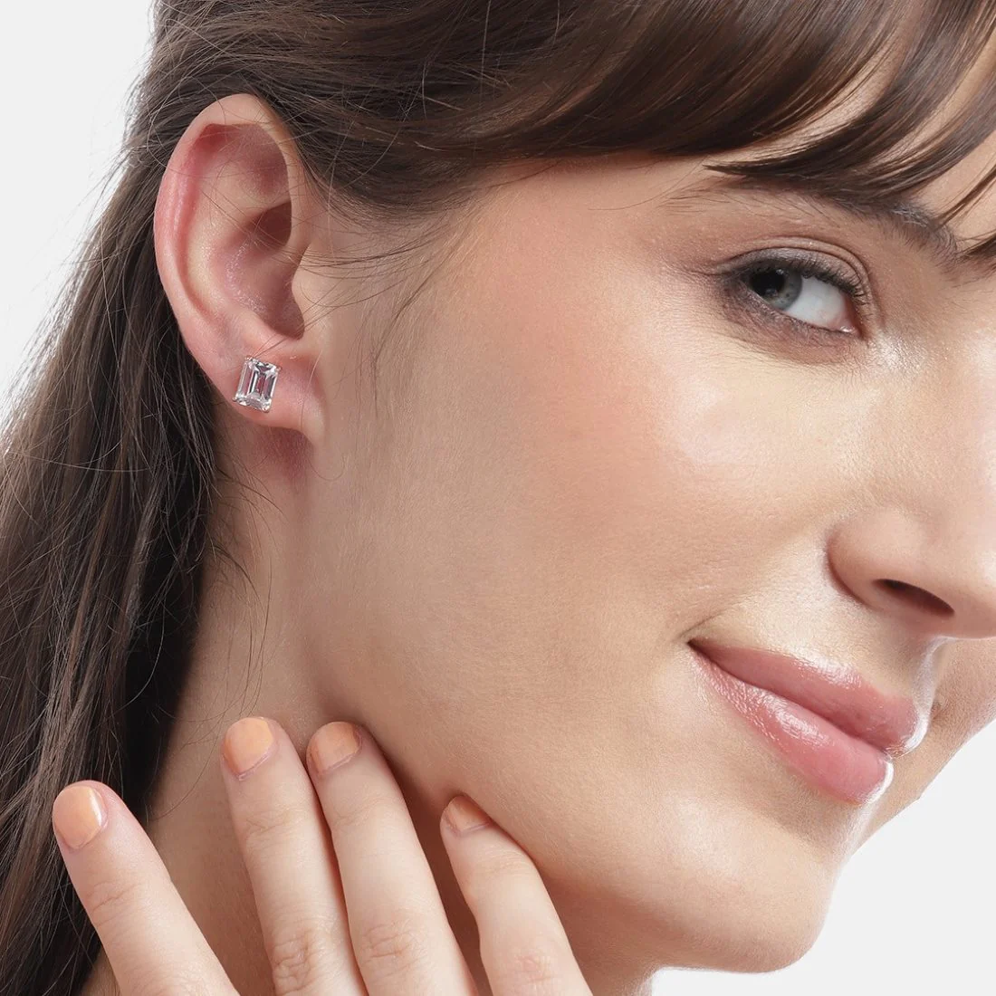 Rose Gold Radiance 925 Sterling Silver CZ Earrings - Image 5