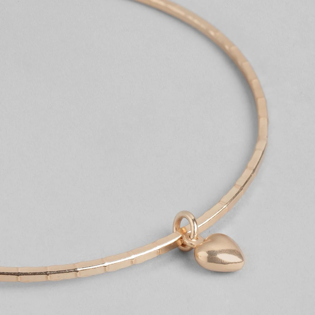Roseate Embrace Rose Gold-Plated 925 Sterling Silver Bangle - Image 6