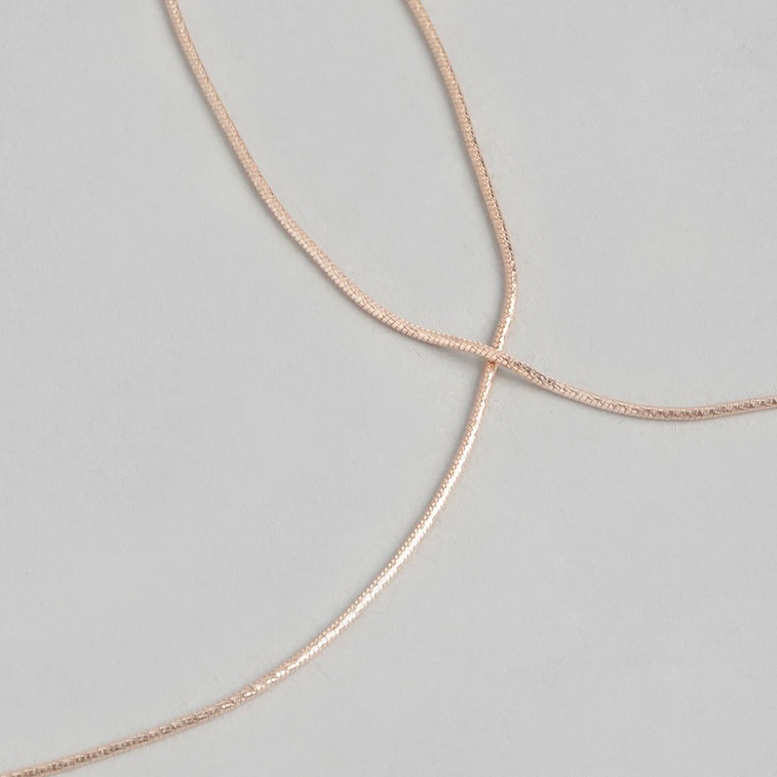 Rosy Serenity Rose Gold-Plated 925 Sterling Silver Snake Chain Anklet - Image 7
