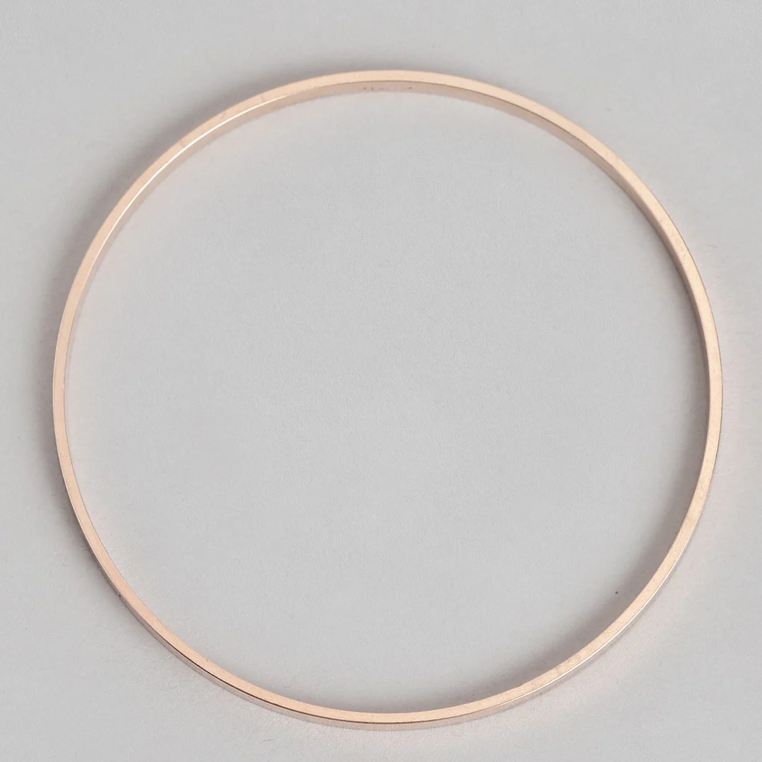 Rosy Splendor Rose Gold-Plated 925 Sterling Silver Bangle - Image 6
