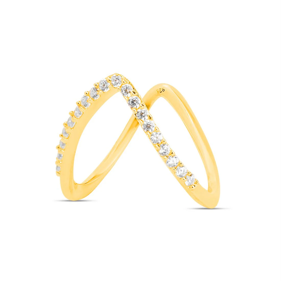 Royal Crown Gold Plated 925 Sterling Silver Women's Vanki Ring - Image 9
