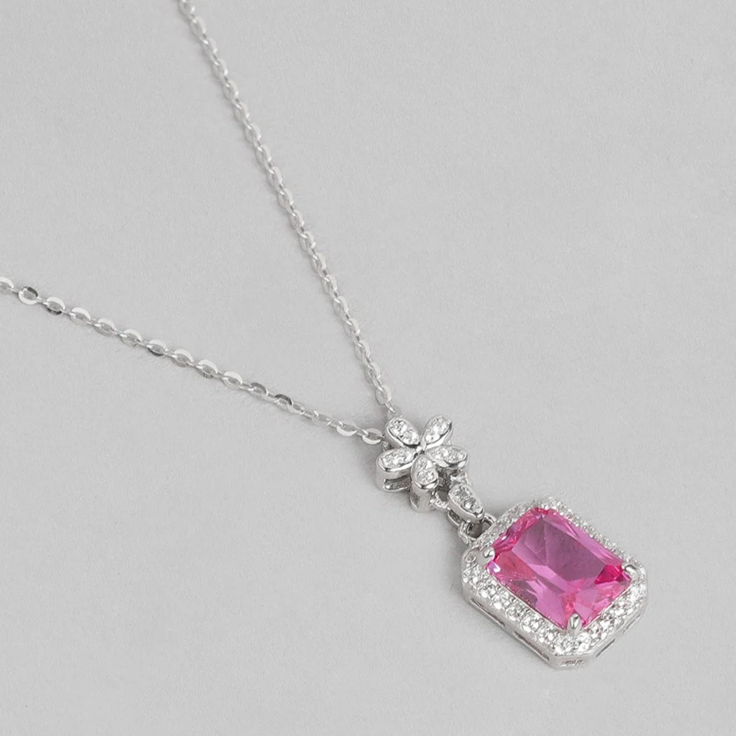 Ruby Clover 925 Sterling Silver Necklace - Image 5