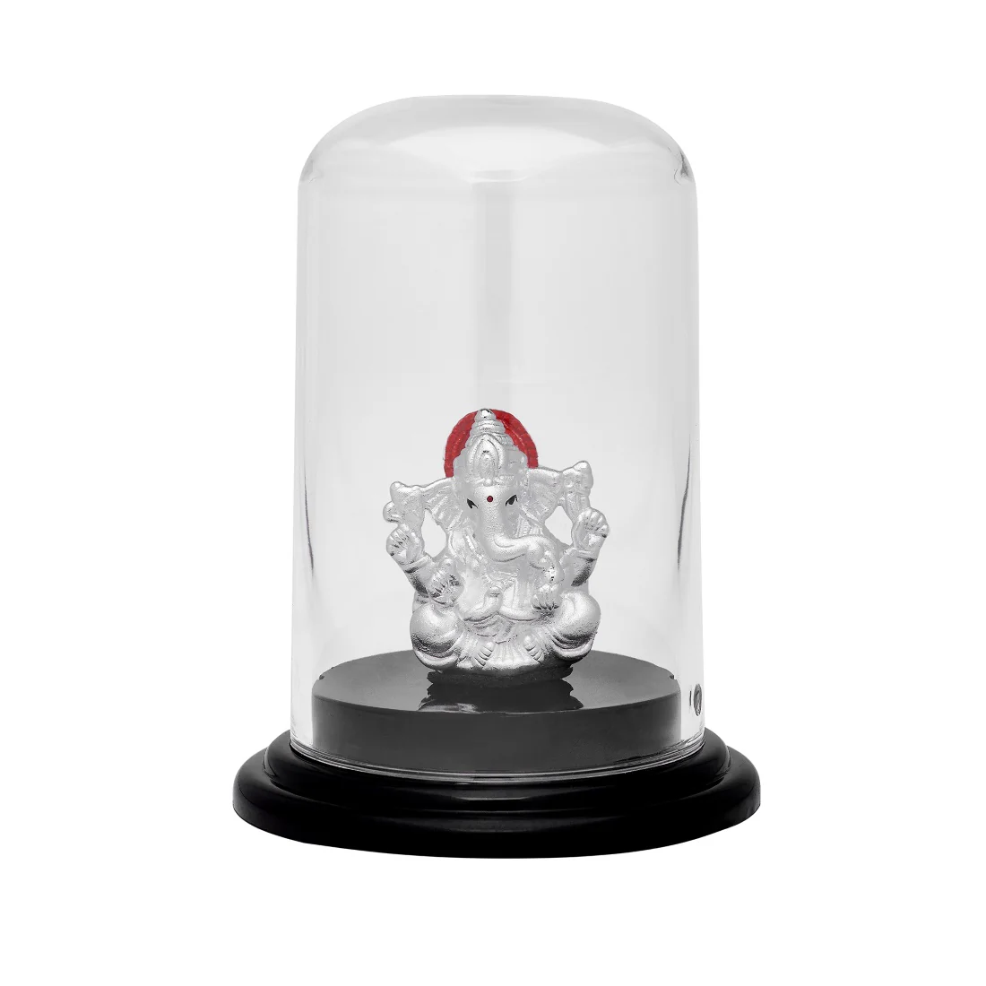 Sacred Ganesha Rhodium-Plated 999 Silver Idol - Image 5