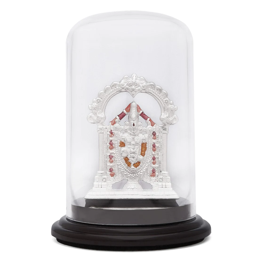 Sacred Splendor Rhodium-Plated 999 Silver Tirupati Balaji Idol - Image 2