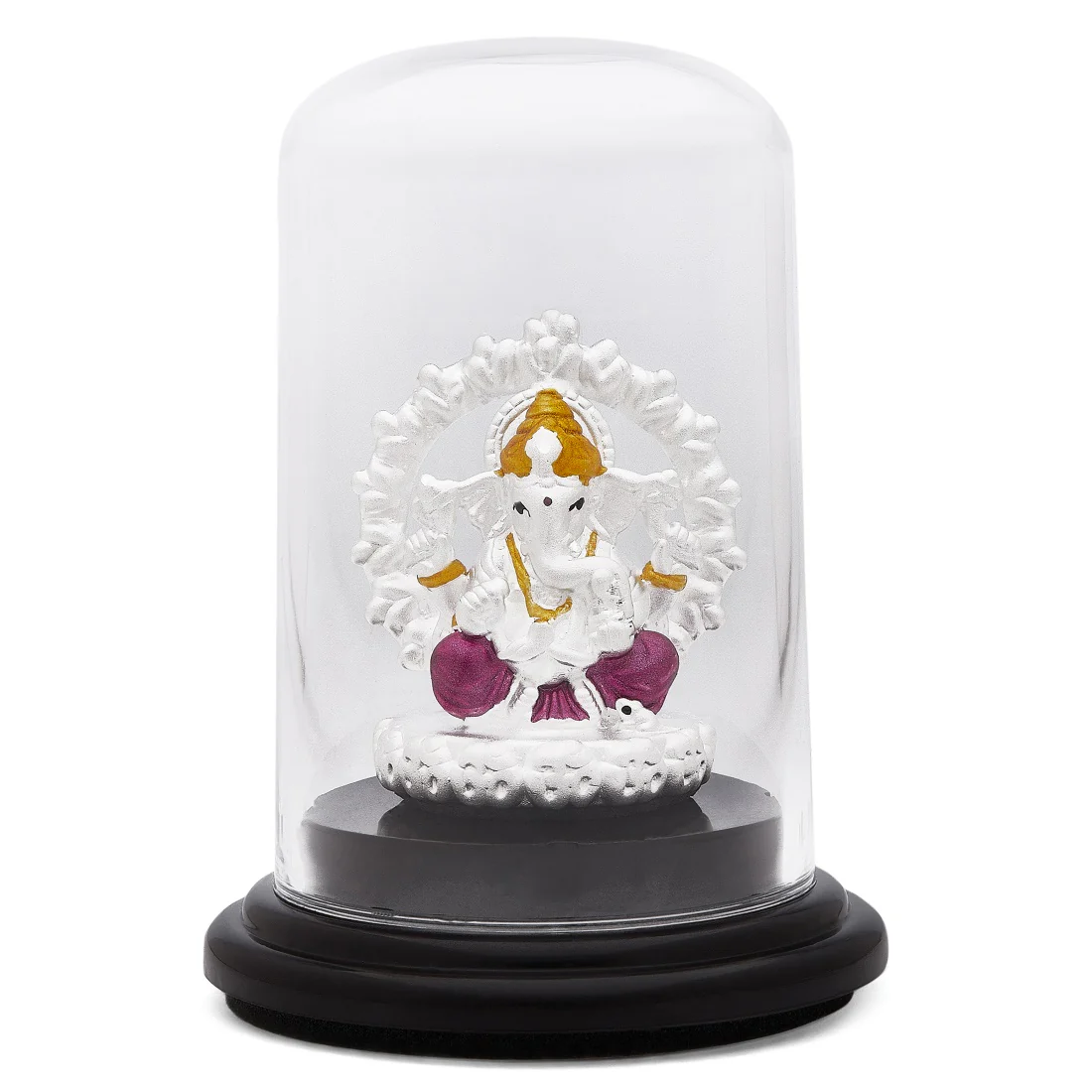 Sacred Splendor Rhodium-Plated 999 Silver Ganesh Ji Elegance - Image 2