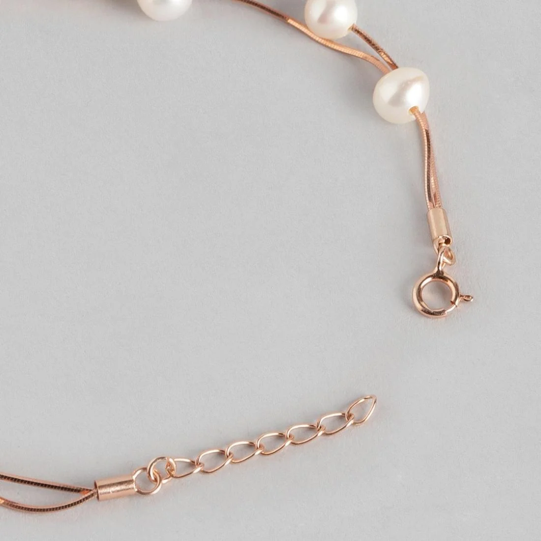 Seaside Elegance - Rose Gold Fresh Off the Sea 925 Silver Bracelet - Image 6