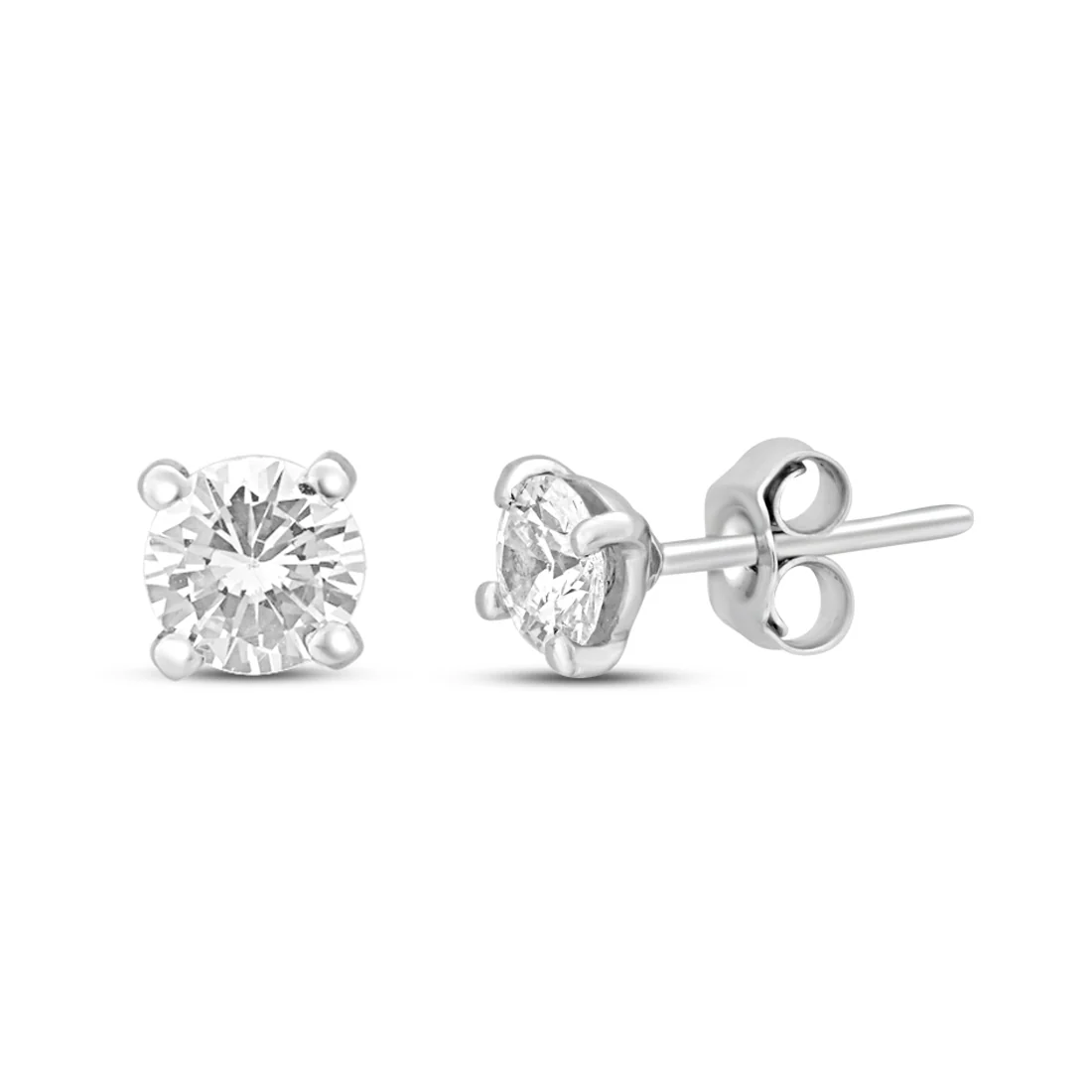 Sensational Solitaire 925 Silver Earrings - Image 5