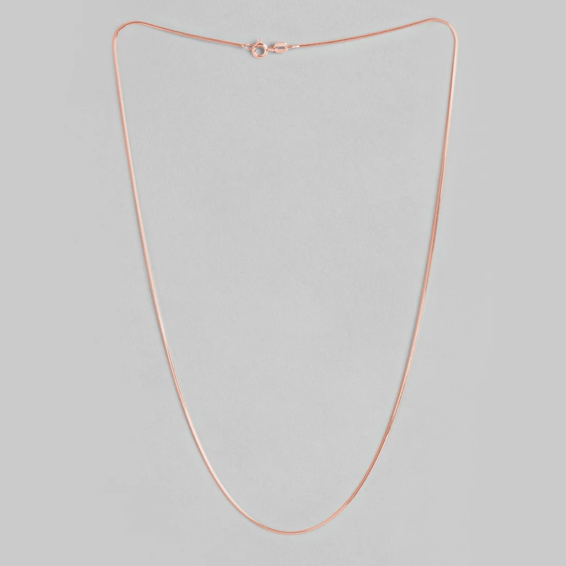 Elegant 925 Sterling Silver Snake Chain In Rose Gold - Image 4