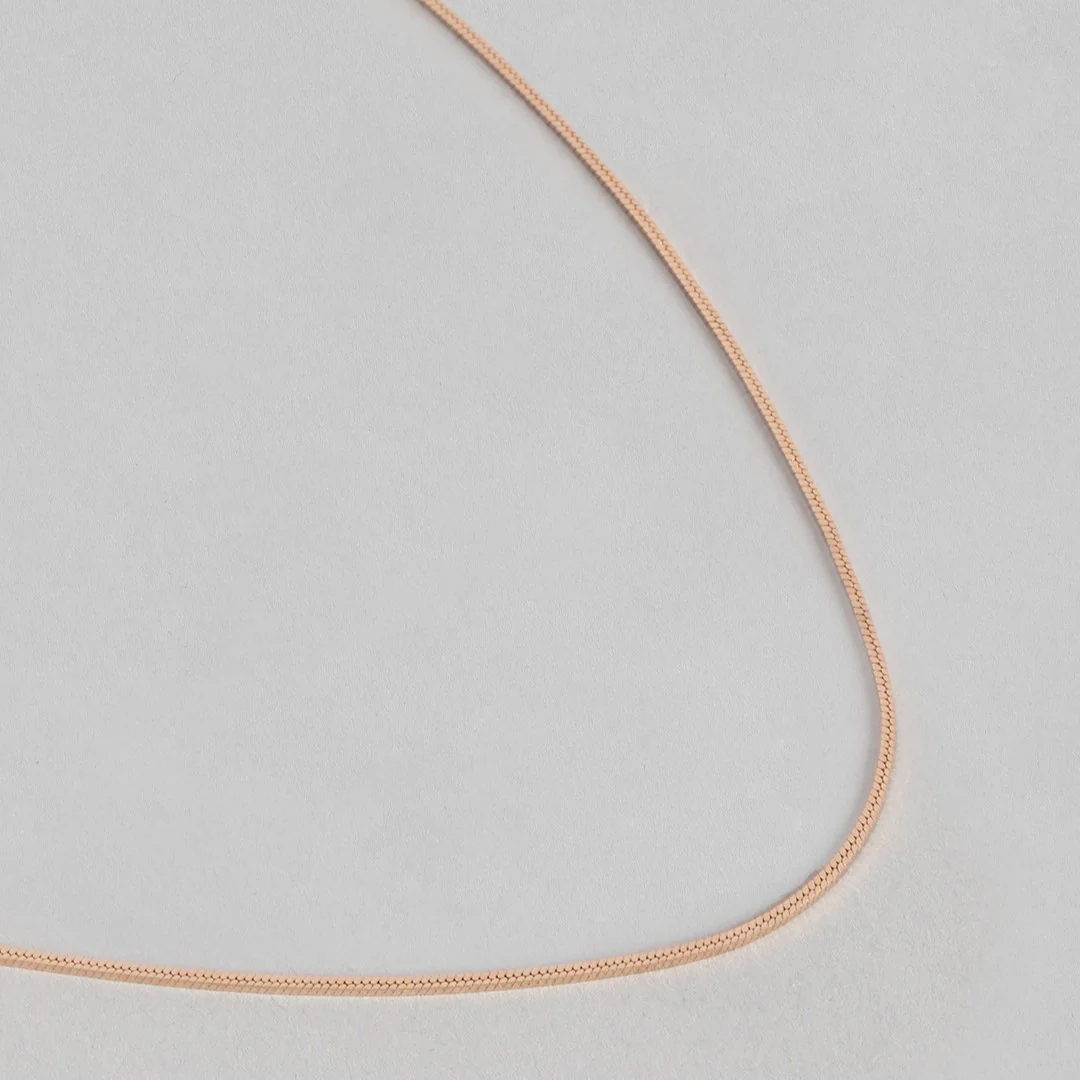 Serpentine Elegance Rose Gold-Plated 925 Sterling Silver Snake Chain - Image 5