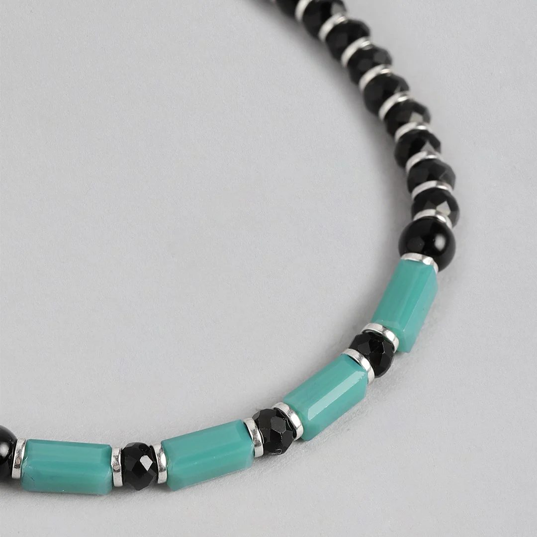 Shimmering Reflections Silver Plated 925 Sterling Silver Beaded Bracelet - Image 5