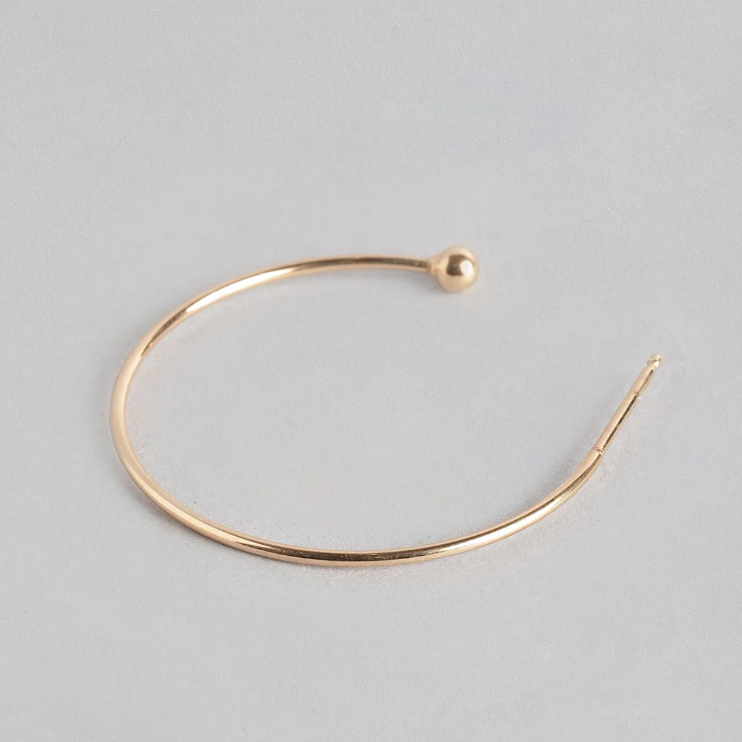 Single Drop Rounded Earring Triple Hoops Combo 925 Sterling Silver - Image 9