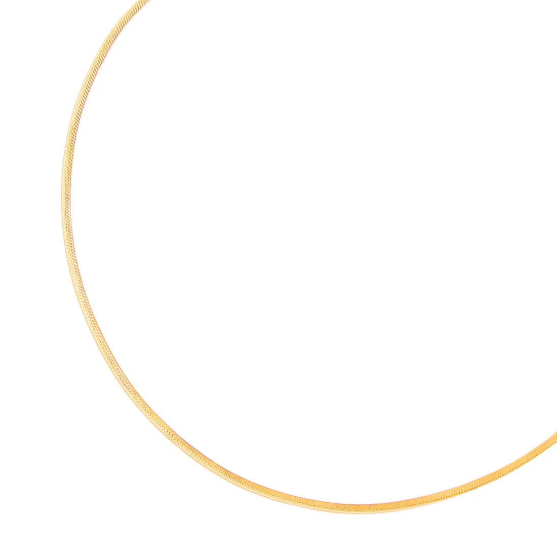 Sleek Shimmer Gold-Plated 925 Sterling Silver Snake Chain Anklet - Image 5
