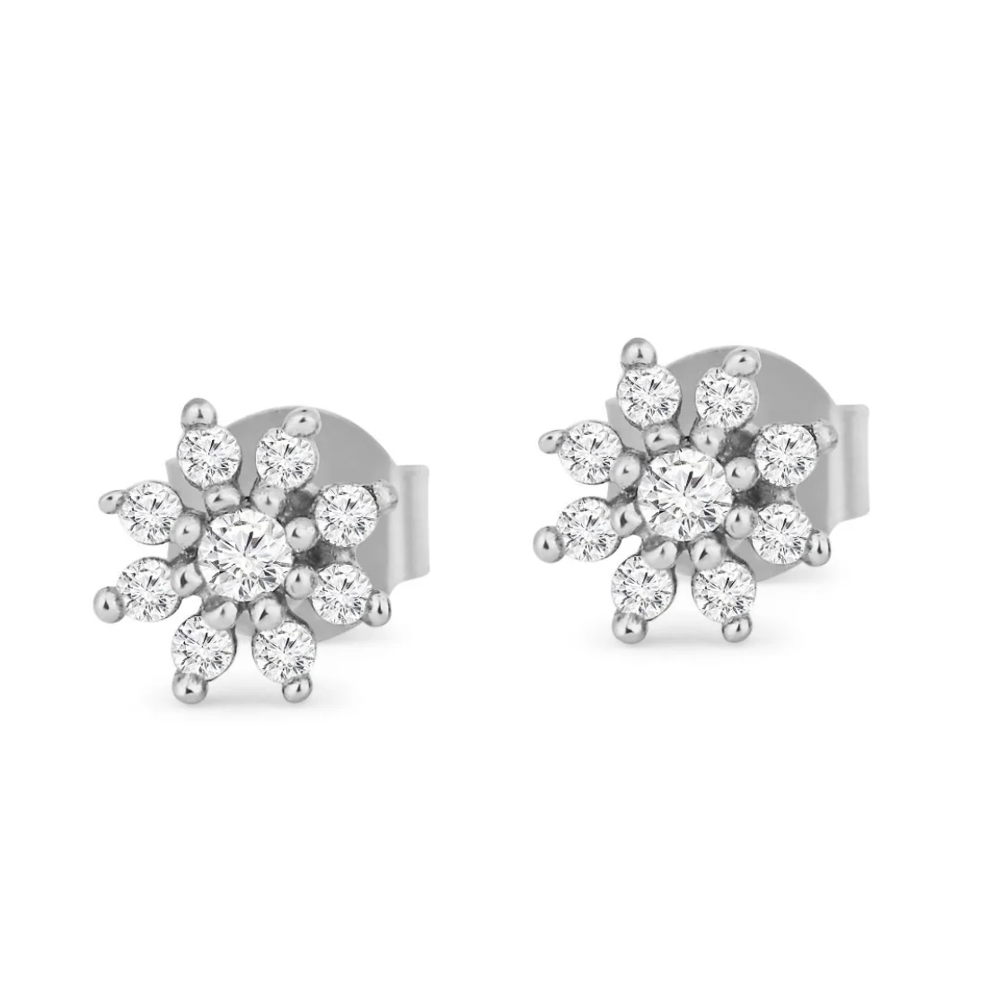 Nakshatra Floral Studs 925 Silver Earrings - Image 6