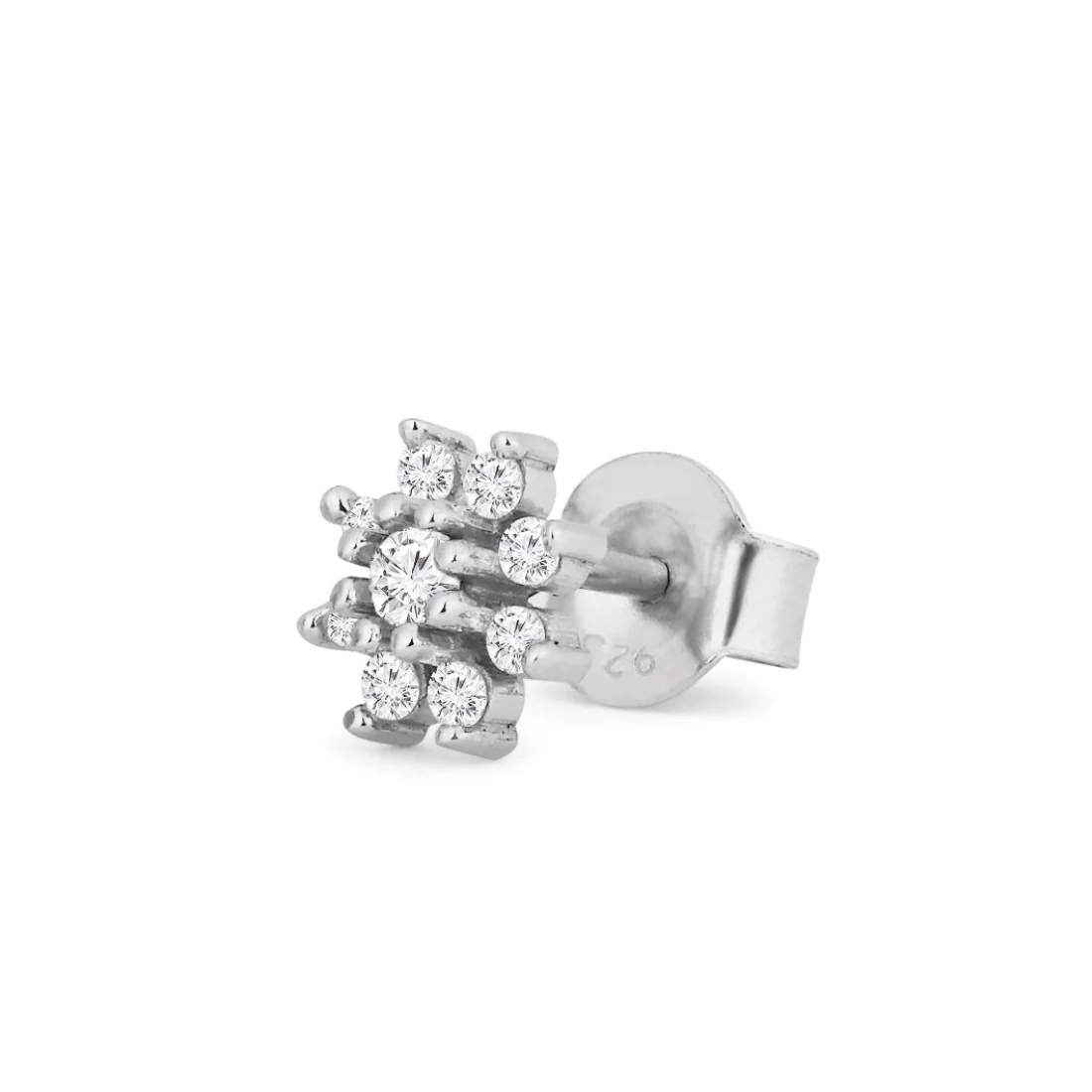 Nakshatra Floral Studs 925 Silver Earrings - Image 7