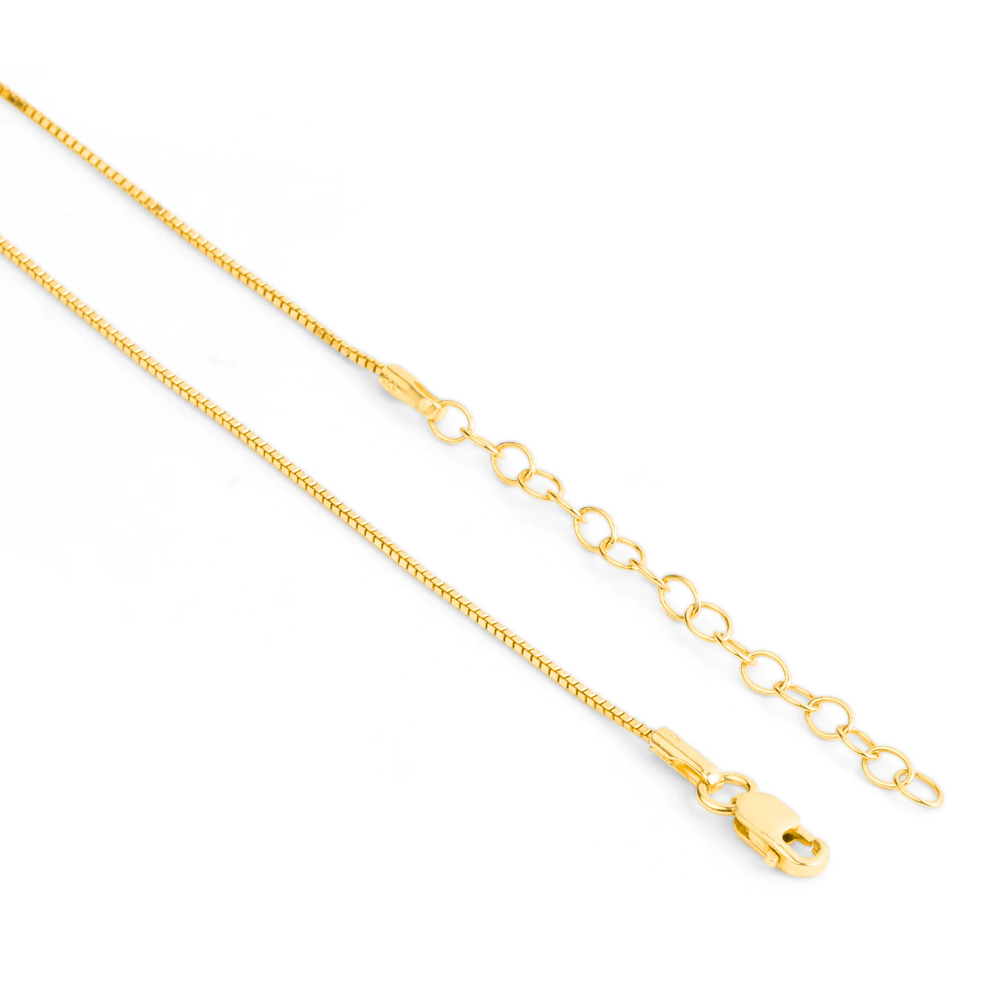 Solitaire 925 Silver Rhodium Plated Necklace Chain - Image 13
