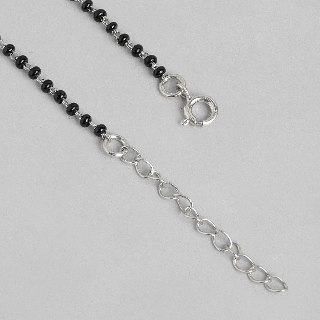 Solitaire CZ 925 Sterling Silver Mangalsutra - Image 5