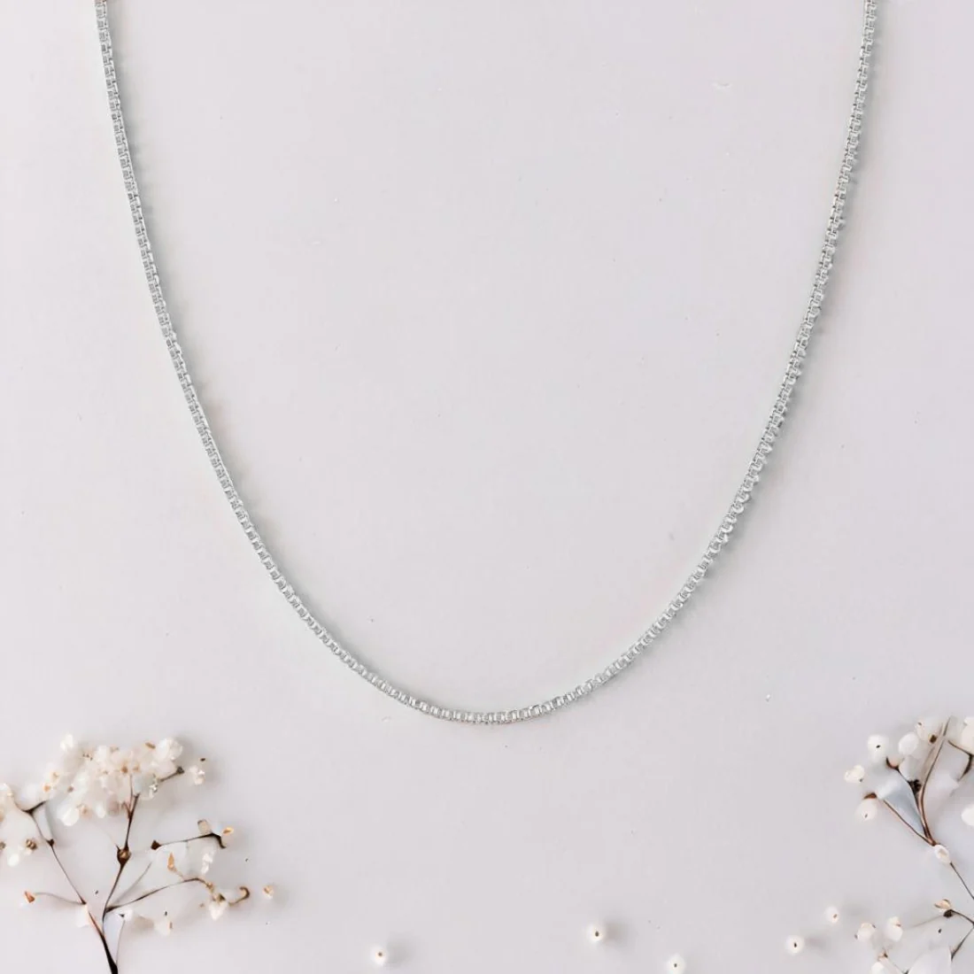 Sophisticated 925 Sterling Silver Men's Box Chain - Image 2