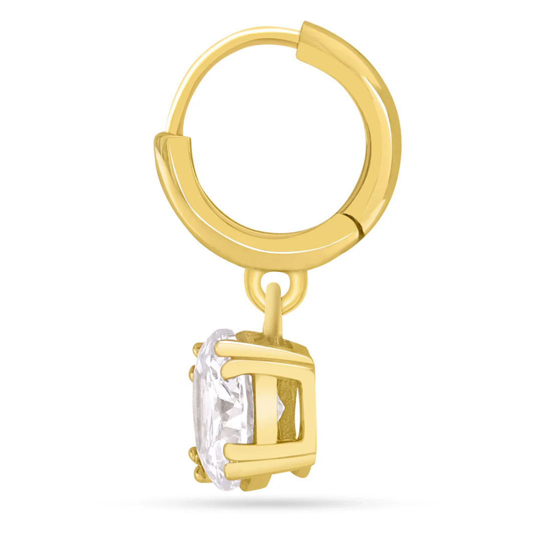 Sparkle Drops Gold Plated 925 Sterling Silver Earrings - Image 6