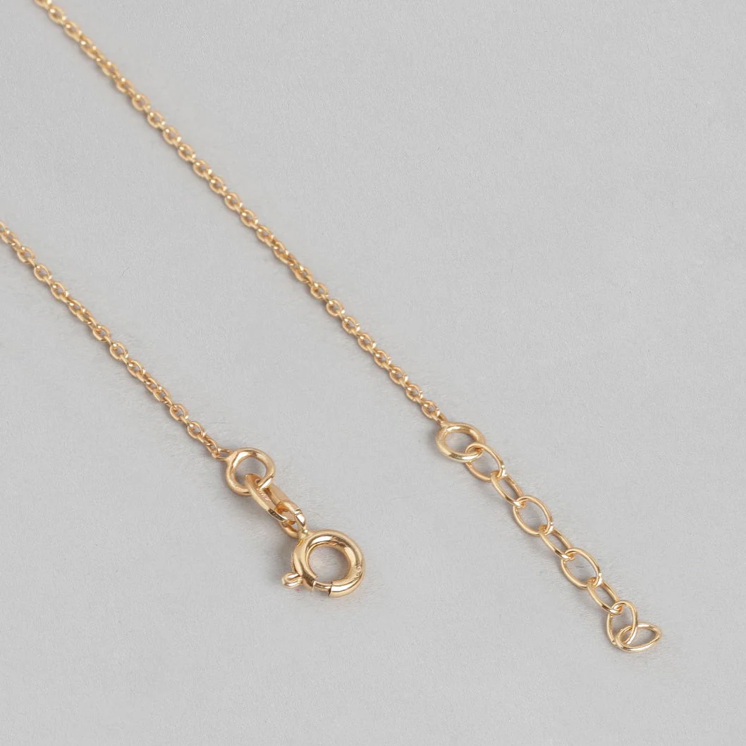 Star Rose Gold Plated CZ 925 Sterling Silver Anklet - Image 9