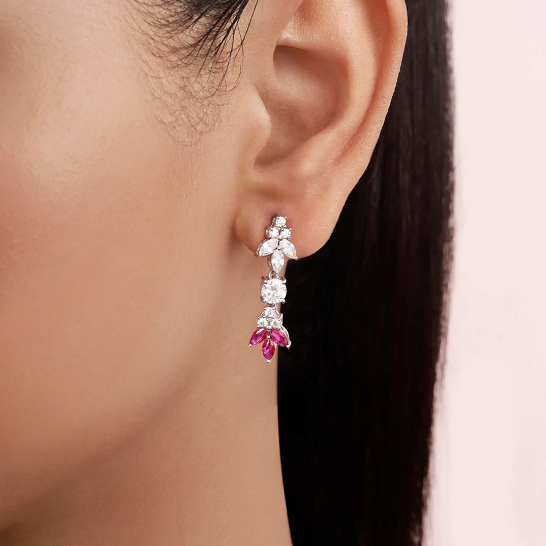 Starlight Serenade Rhodium Plated 925 Sterling Silver Jewellery Set - Image 6