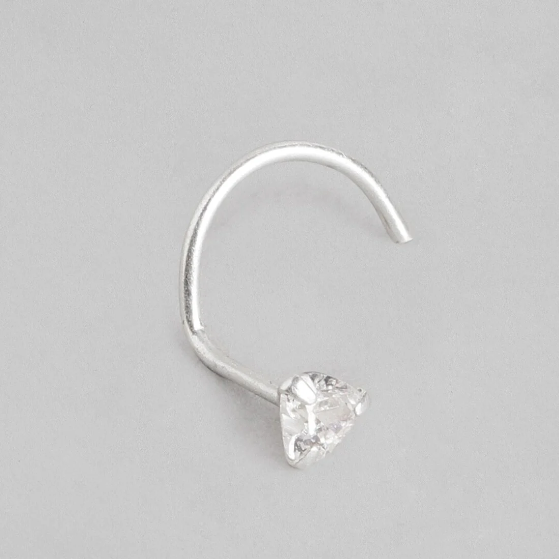 Starry Elegance Rhodium-Plated Combo of 4 Nosepins with CZ Accents - Image 4