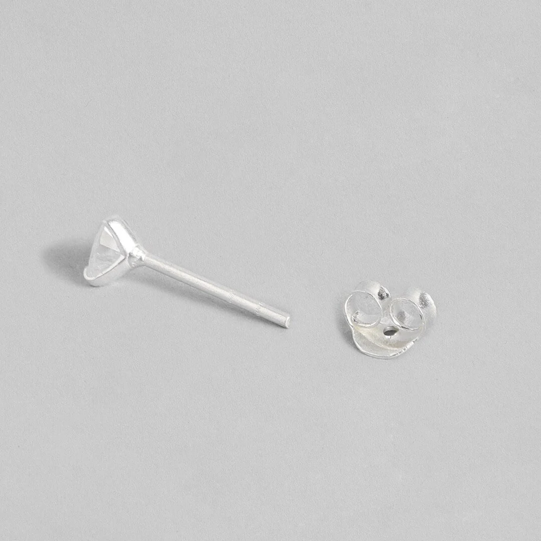 Starry Heartbeat Rhodium-Plated CZ 925 Sterling Silver Combo Earrings - Image 8