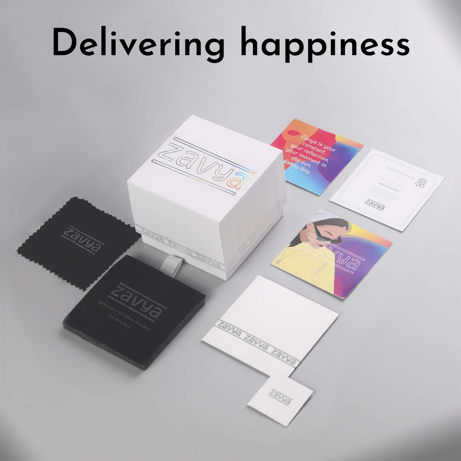 Swastik Charm Rhodium-Plated Sterling Silver Thread Rakhi For Him - Image 7